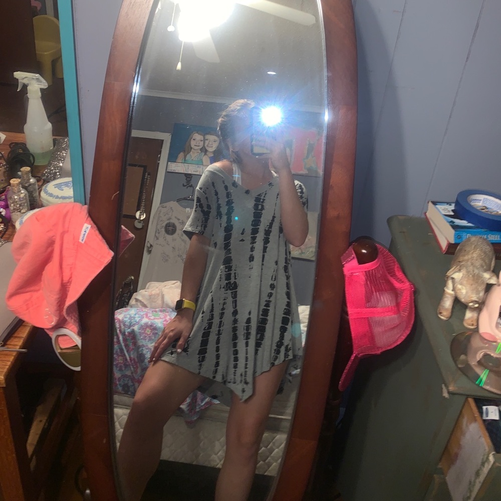 tie-dye tee shirt dress